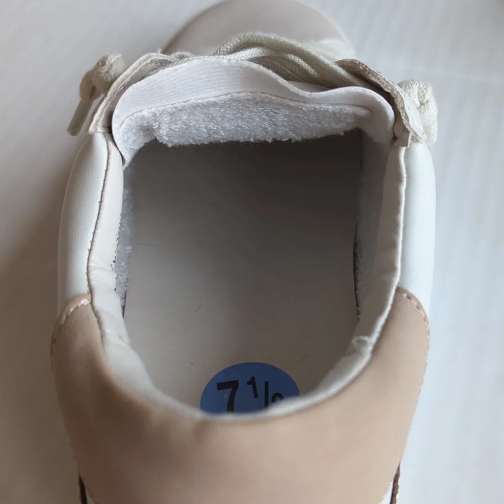 DV Dolce Vita Harryson Faux Leather Lace Up Sneakers 7.5 Blush Multi - Picture 12 of 16
